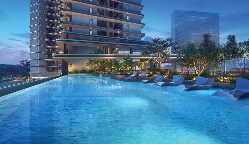Pool deck at Social Vista
